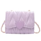 2021 новая брендовая сумка-мессенджер для маленьких девочек, маленькая сумочка через плечо, модная дорожная сумка с милым сердцем и застежкой