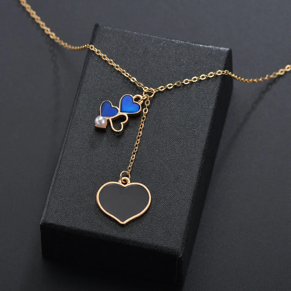 Женское эмалированное колье с кристаллами | Украшения и аксессуары