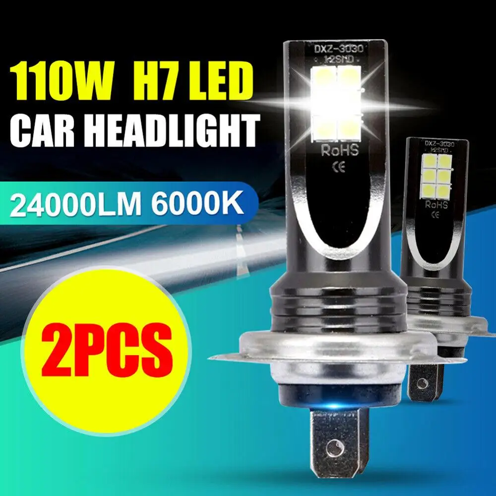 

Perfect 360 degrees H7 110W 24000Lm LED Car Headlight Conversion Globes Bulbs Beam 6000K Kit lamp light bulbs Wholesale CSV