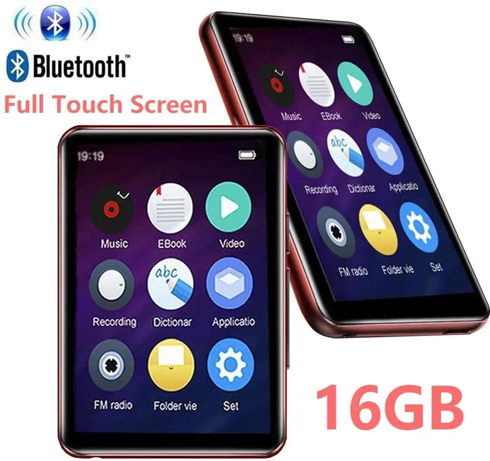 CHENFEC-C5 MP4 плеер Bluetooth5.0 HiFi lossless музыкальный с динамиком 2 5 дюйма полный сенсорный