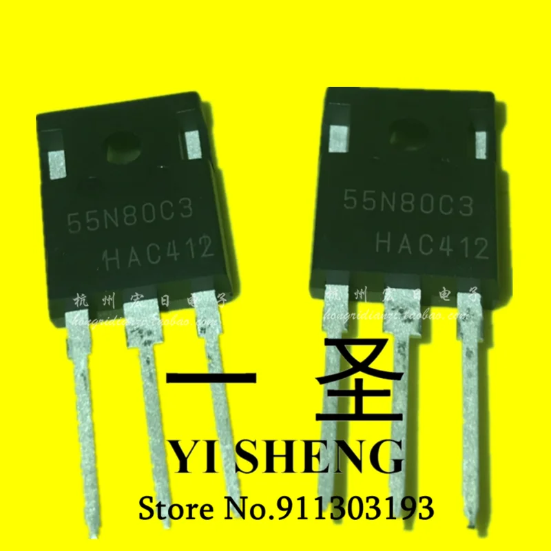 

5PCS SPW55N80C3 TO-247 55N80C3 55N80 TO247 54.9A 800V Power MOSFET Transistor free delivery