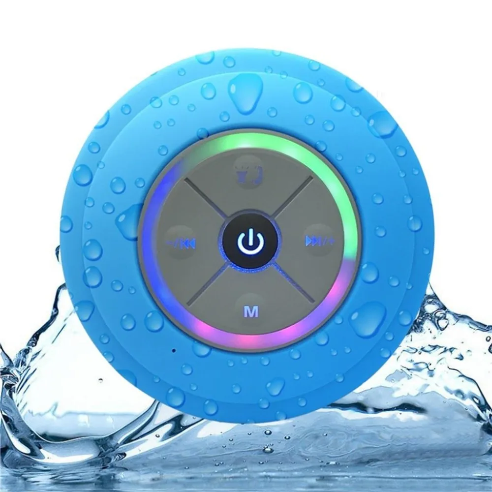 

Q9 Dustproof Bathroom Waterproof Waterproof Wireless Bluetooth Speakers With LED Lights, Car Shower, Hands-Free Speakers