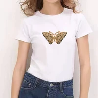 2021 surprise price dragonfly printed white t shirt basic o neck t shirt lady harajuku kawaii beautiful summer casual t shirt