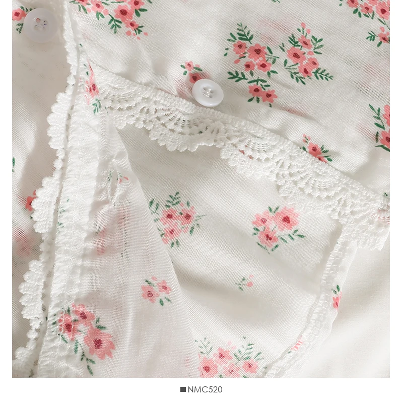 

Retro Hollow Lace V-neck Single-breasted Printed Mesh Cardigan Women's New Short-sleeved Slim Long-sleeved