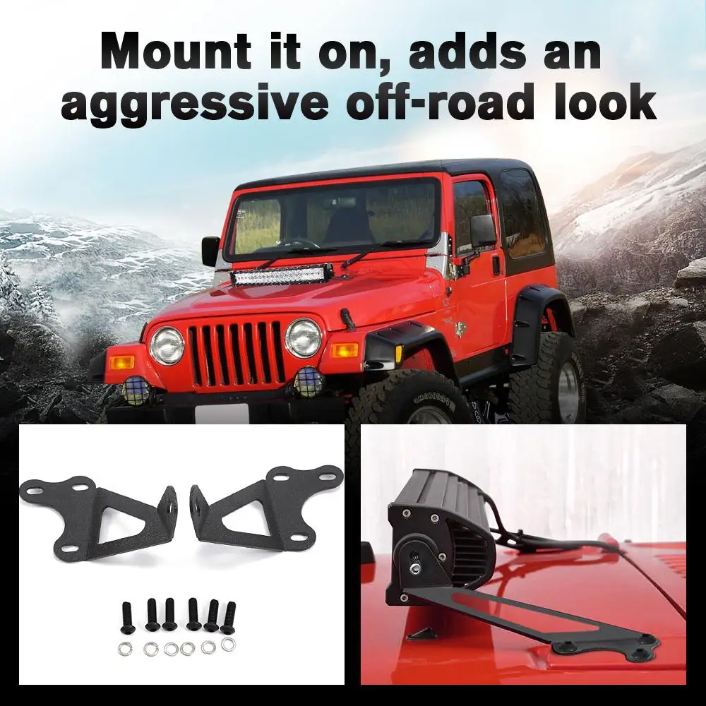 1 пара 22 дюймов светодиодный светильник бар капюшон монтажные кронштейны бары