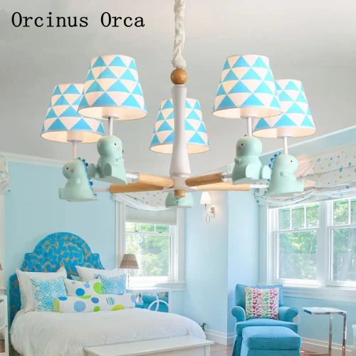Скандинавская индивидуальная люстра с маленьким динозавром лампа для спальни и