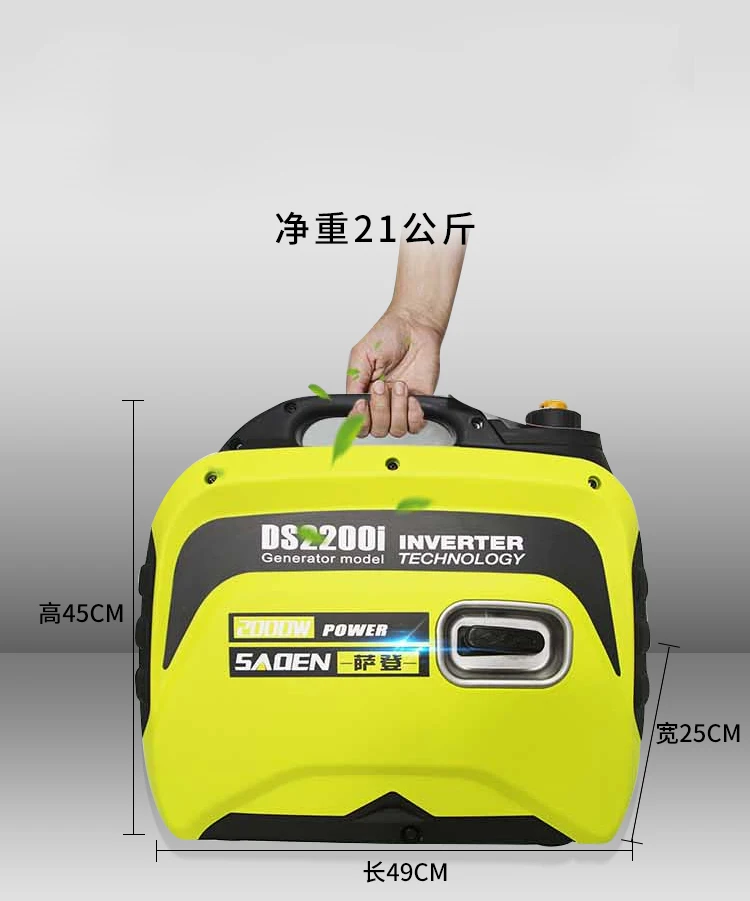 2000 Вт портативный автомобильный бензиновый генератор 220 В DC инвертор генератор цифровой бензиновый мощный двигатель генератор 4л
