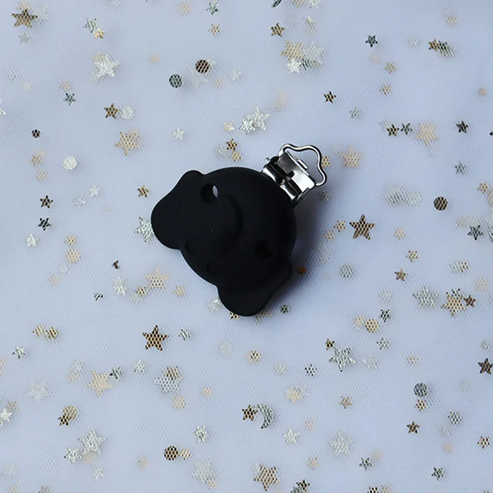 10 шт. зажимы для соски в виде слона силиконовый зажим прорезывателя сделай сам