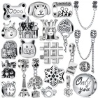 Фирменные бусины для самостоятельного изготовления, подходят для оригинальных браслетов и браслетов, в стиле ретро