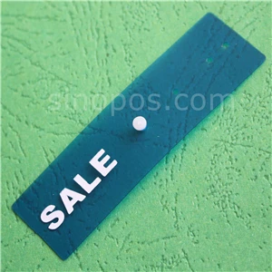 Sale Blue Вешалка для одежды с защелкой, виниловый ярлык для продажи, модный крючок для магазина, ценник со скидкой, гибкий пластиковый флаг, мешок для обуви, Новое поступление, знак - Цвет: Sale Blue