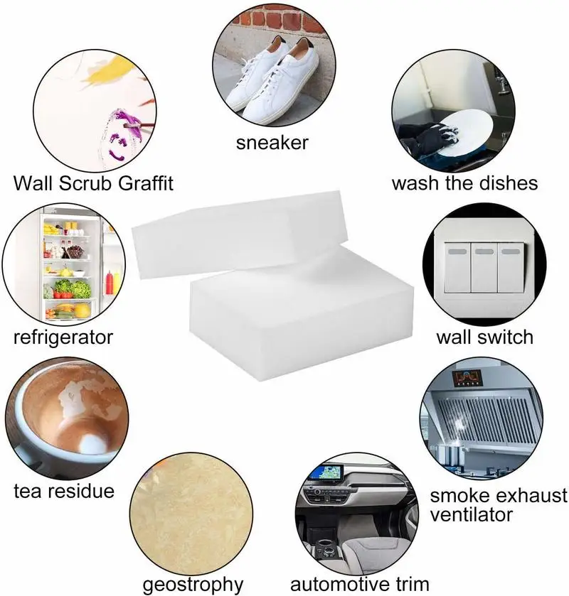 60 шт. волшебная губка многофункциональная меламиновая пена очиститель чистящая