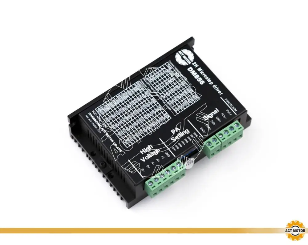 Драйвер шагового двигателя nema23 DM856 5.6A 24-80VDC 128MIC | Обустройство дома