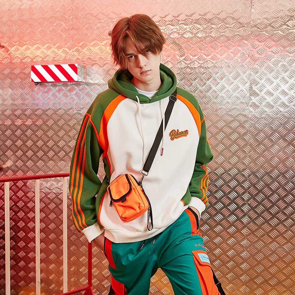 Цвет блок Винтаж Для мужчин s худи толстовка из флиса с капюшоном и пуловер