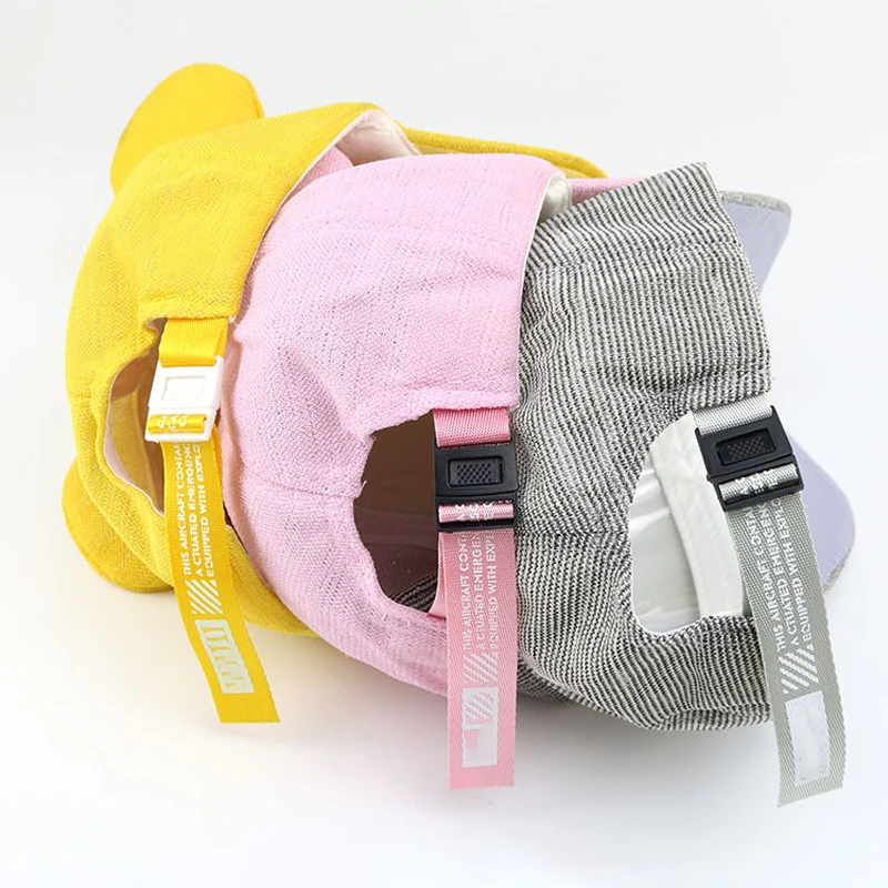 Детская бейсболка Sun Caps с большими ушами и вышитой буквой M, для мальчиков и девочек от 3 до 8 лет.