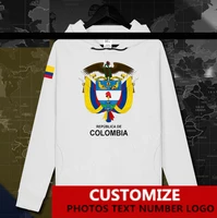 colombia colombian col co flag %e2%80%8bhoodie free custom jersey fans diy name number logo hoodies men women loose casual sweatshirt