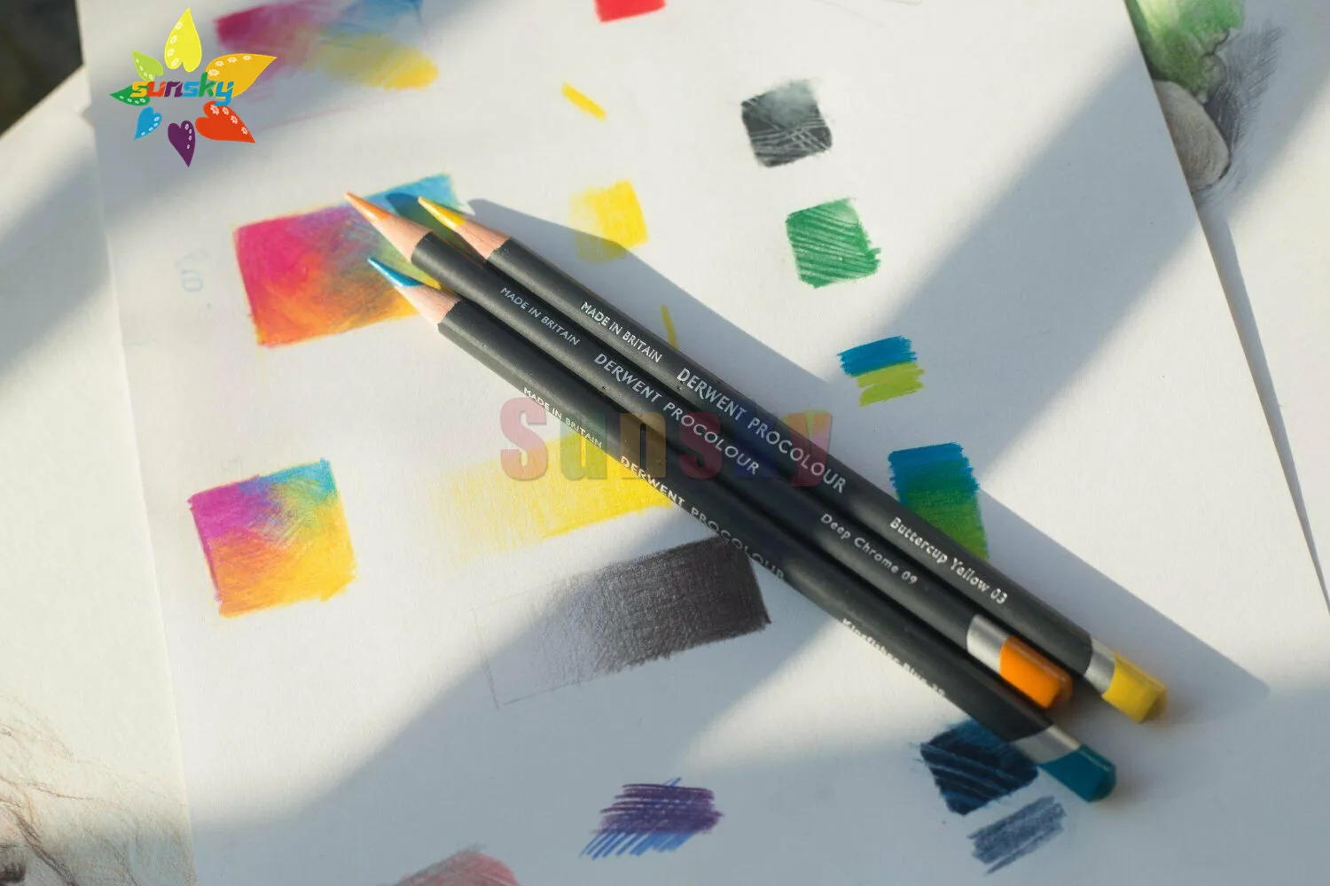 Карандаши для рисования Procolour Великобритания DERWENT 12 шт./набор 24 шт. | Канцтовары