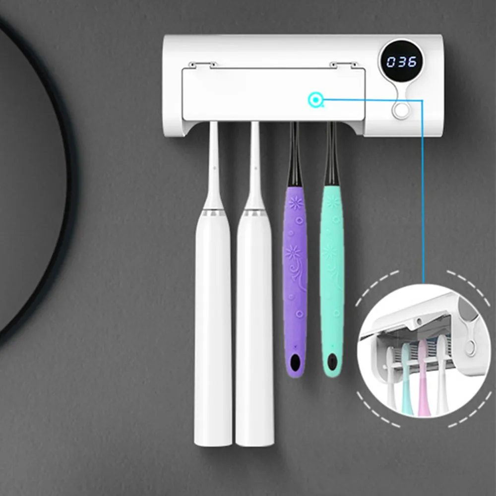 Держатель для ультрафиолетовых зубных щеток коробка чистки бритва бритья