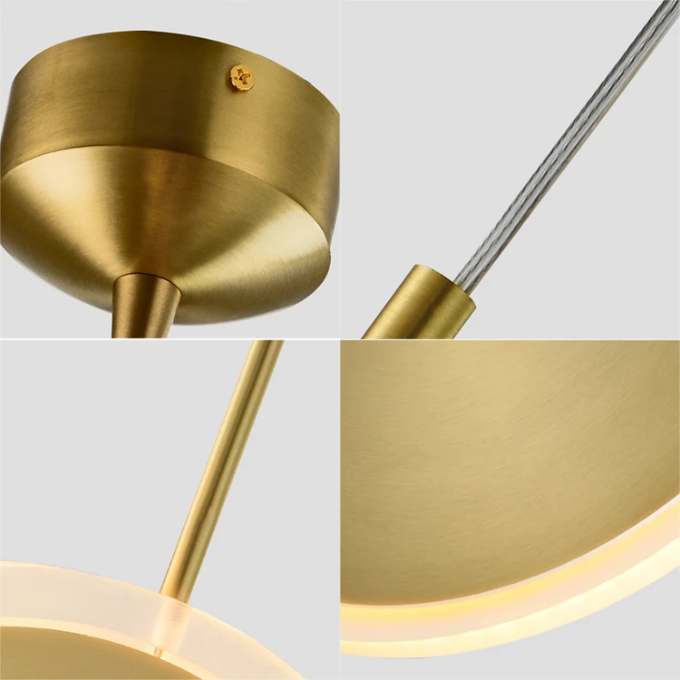 Потолочный светильник для кабинета в спальне налобный кровати розовое золото