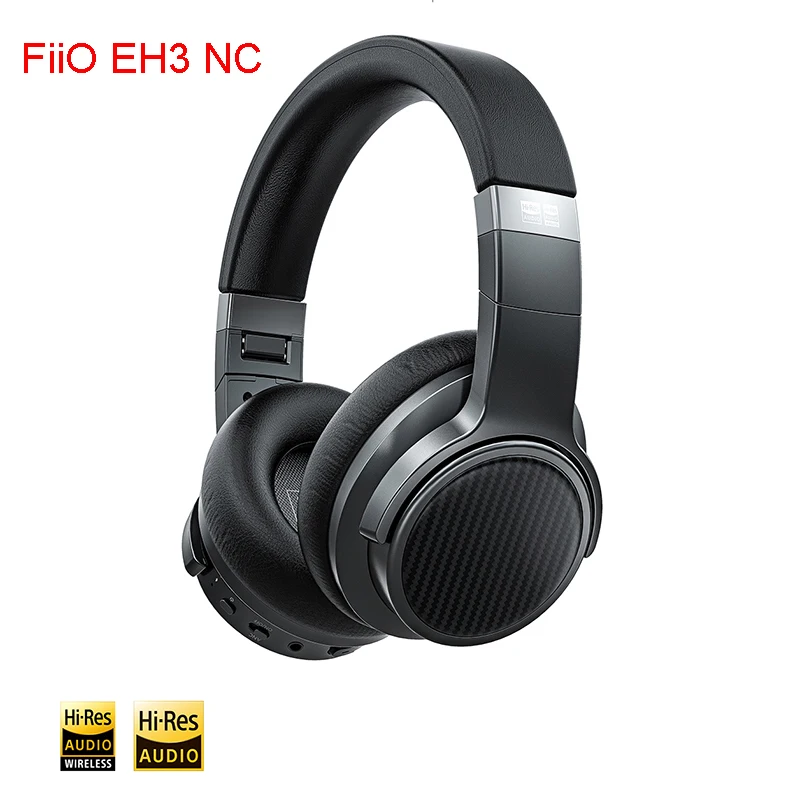 Беспроводные шумоподавляющие наушники FiiO EH3 NC черные с Bluetooth NFC aptX HD LDAC AAC SBC аудио