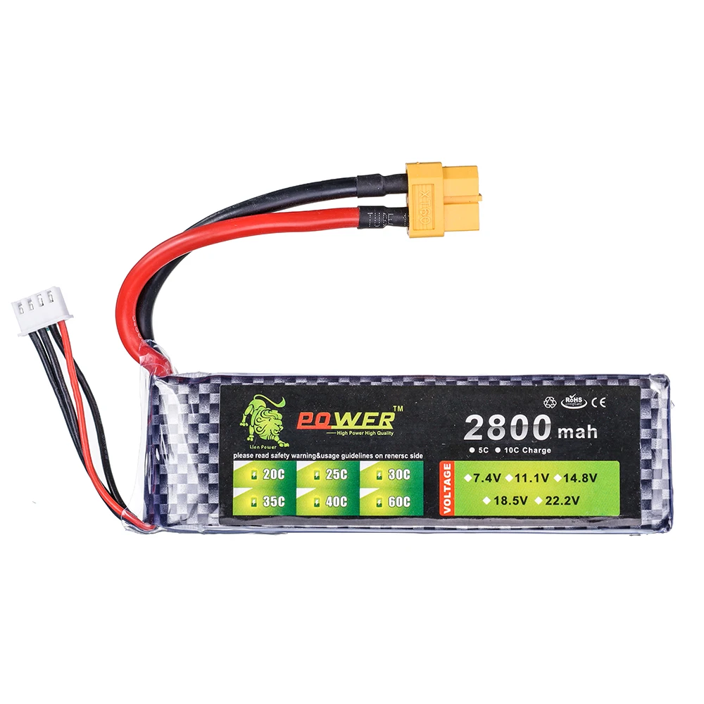 Лев мощность 3S 11 1 v 2800MAH батарея для дистанционного управления Самолет обновление