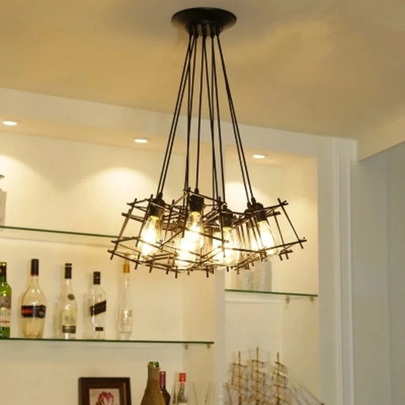 Винтажные подвесные светильники в стиле индастриал Лофт скандинавские из