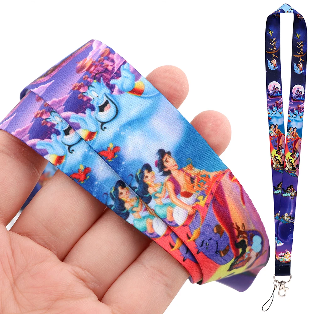 YQ343 Aladdin and the Magic Lamp Lanyard мультяшный шнурок для телефона ключей ID держатель бейджа