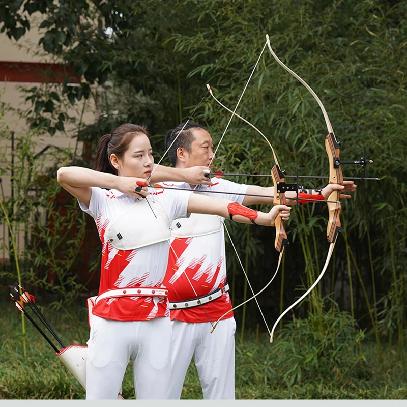 62 Inch Recurve Bow Longbow Archery Hunting Right Hand Aiming Longbow Practice Beginner Adult Bow And Arrow Children Bow And Arr