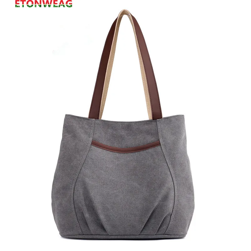 2021 Модная брендовая женская сумка на плечо холщовая мессенджер повседневная ведро винтажная Женская