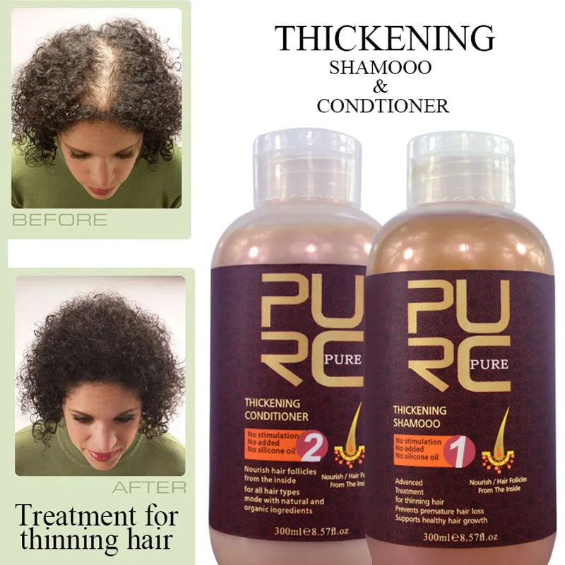 

PURC Hair Care Sets Hair Ginger Extract Shampoo Conditioner Fast Growth Hair Prevents Hair Loss Treatment For Women Men