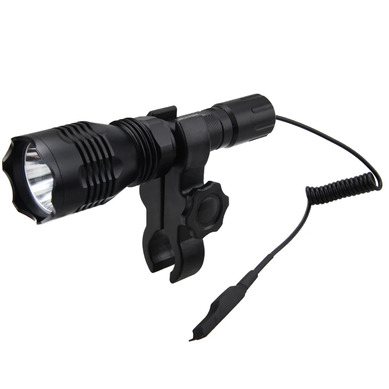 Зеленый/красный/белый светодиодный охотничий фонарик 3 в 1 + переключатель