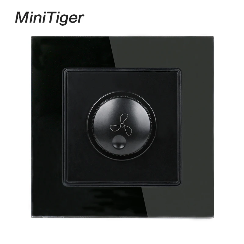 Контроллер вентилятора Minitiger роскошный настенный выключатель с прозрачной