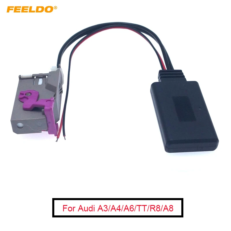 Адаптер FEELDO aux адаптер для Audi A3/A4/A6/TT/R8/A8 1 шт. автомобильный аудио DVD навигатор
