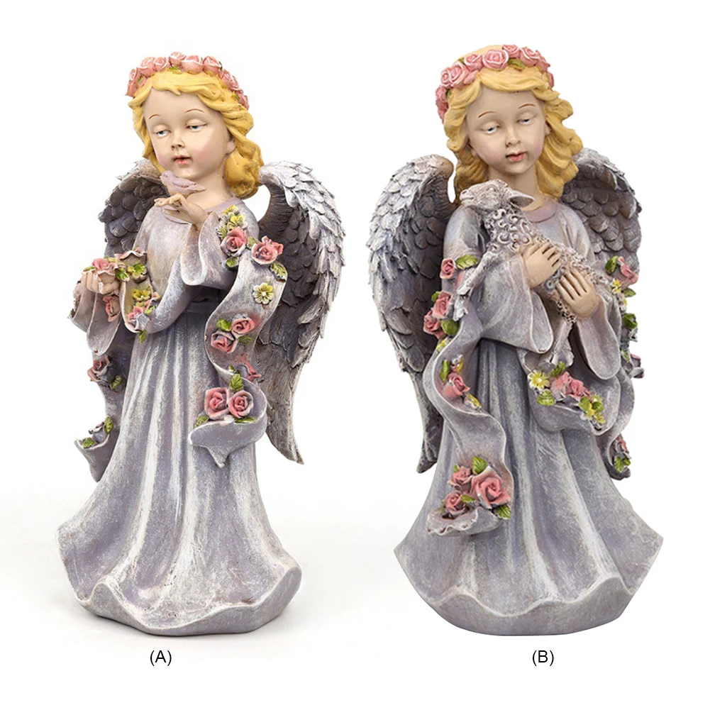 

Resin Little Angel Girl Outdoor Courtyard Landscape Figure Sculpture Decor Resin Angel Figure Sculpture Ornaments Home Outdoor