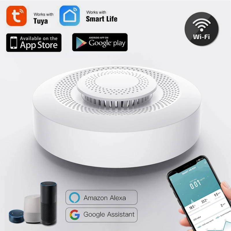 

Смарт-детектор углекислого газа с Wi-Fi и сигнализацией