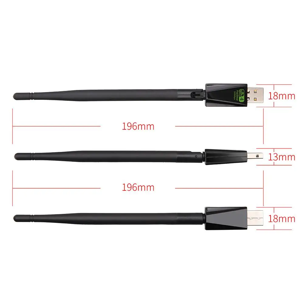 Беспроводная сетевая карта безопасный прочный Wi Fi Ac300Mbps USB адаптер для любого