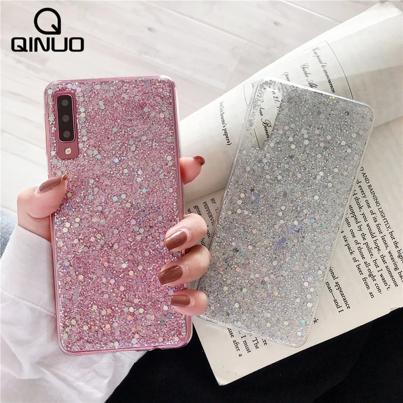 Сияющий блестящий чехол для Samsung Галактики A3 A5 A7 2017 A6 A8 плюс A9 2018 A10 A20 A30 A40 A50 A60 A70 M10