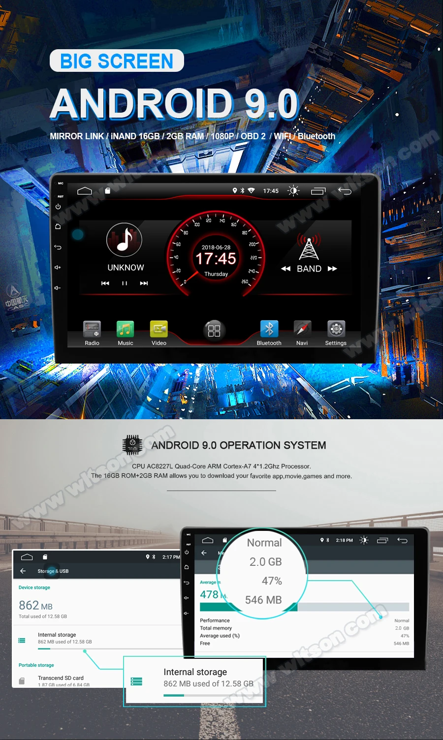 WITSON 10," FULL HD сенсорный экран Android 9,0 Восьмиядерный Автомобильный gps мультимедийный навигатор для JEEP RENEGADE- автомобильный dvd-плеер
