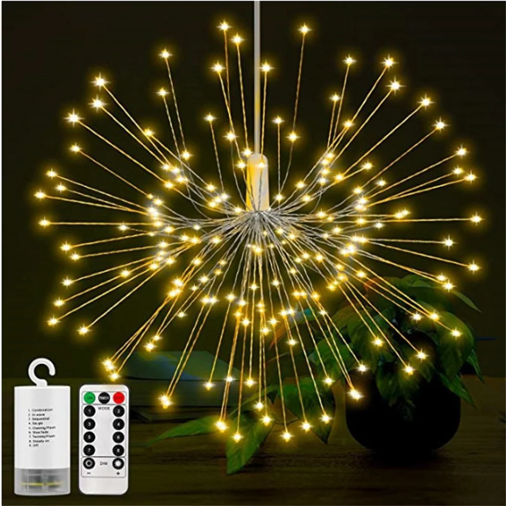

150leds 8 model DIY Fireworks Light USB AA Battery Power Led String Lights Wedding Christmas Decoration Fairy Lights Lamp Remote