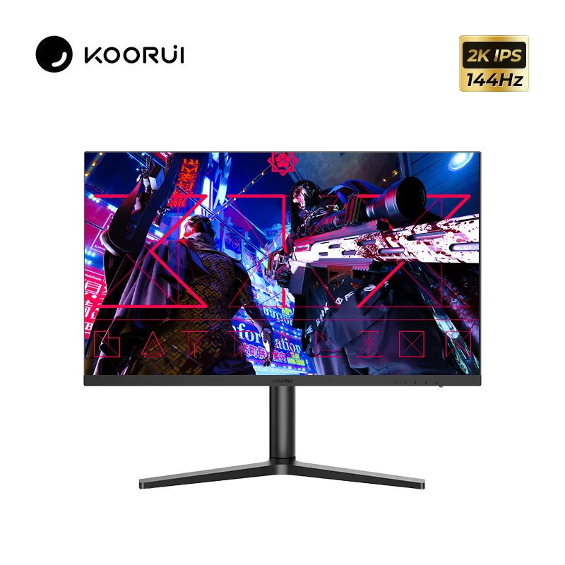 Игровой монитор KOORUI 144 Гц 27 дюймов IPS QHD 2K 1ms G-sync HDMI совместимый компьютера умный
