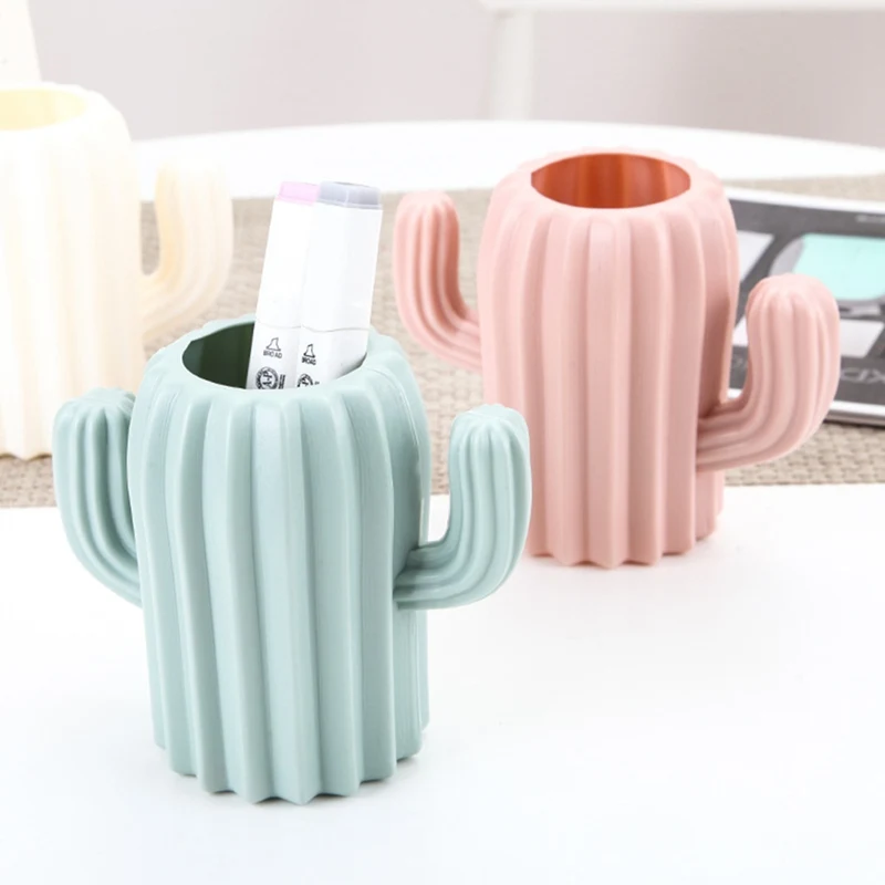 Новый креативный держатель ручки в форме кактуса для студентов канцелярский