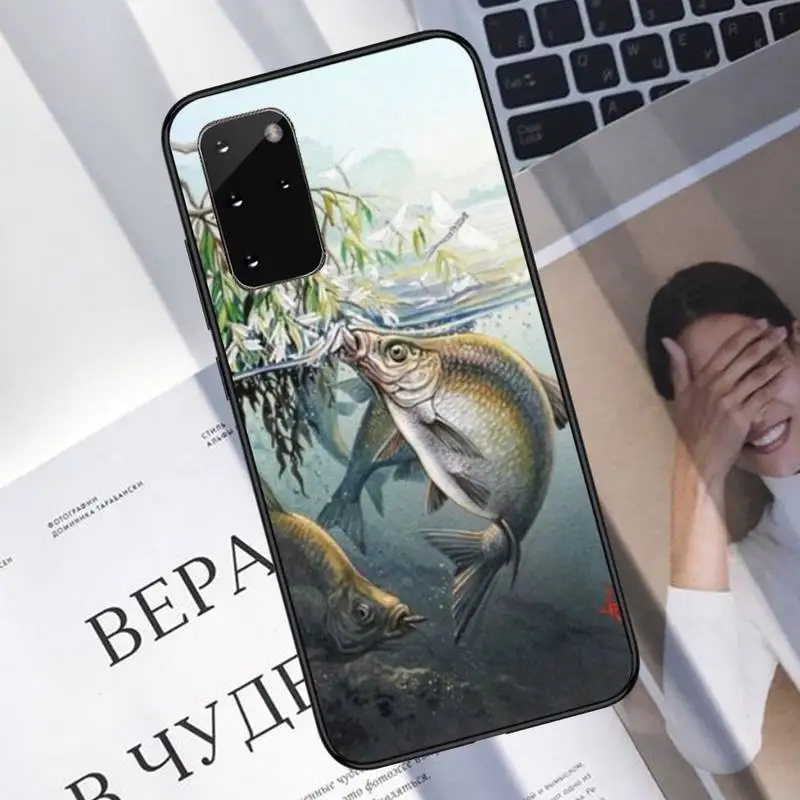 

Carp Fishing Phone Case For Samsung A40 A31 A50 A51 A71 A20E A20S S8 S9 S10 S20 Plus note 20 ultra