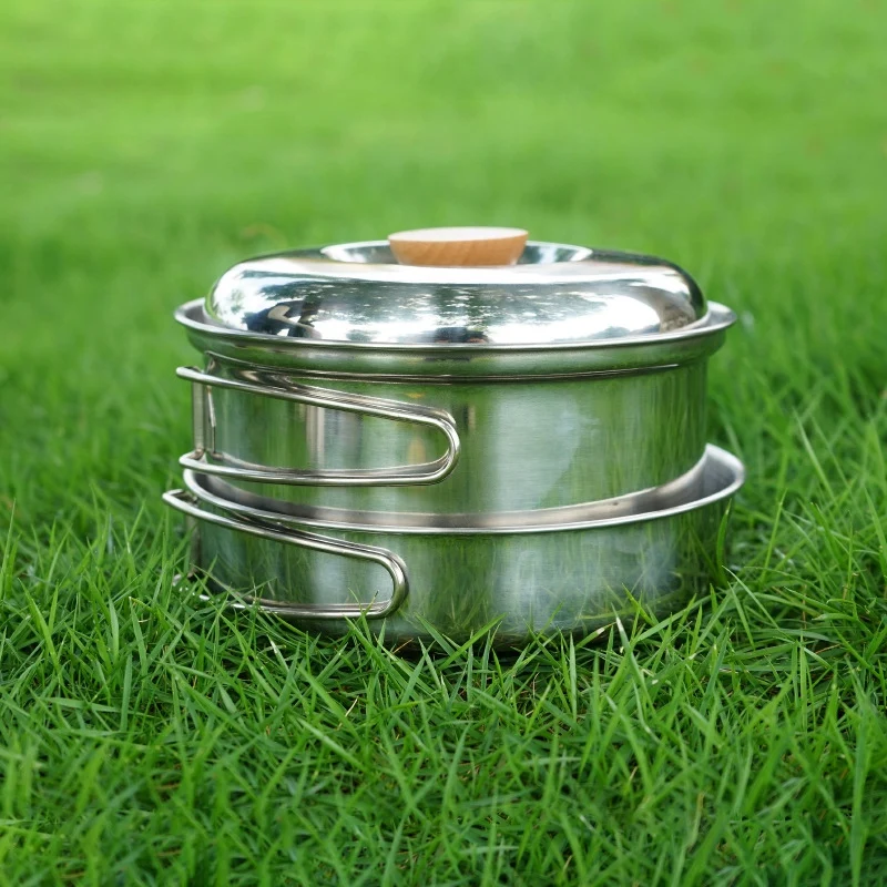 Уличная кухонная посуда для кемпинга складная чашка с крышкой ручка