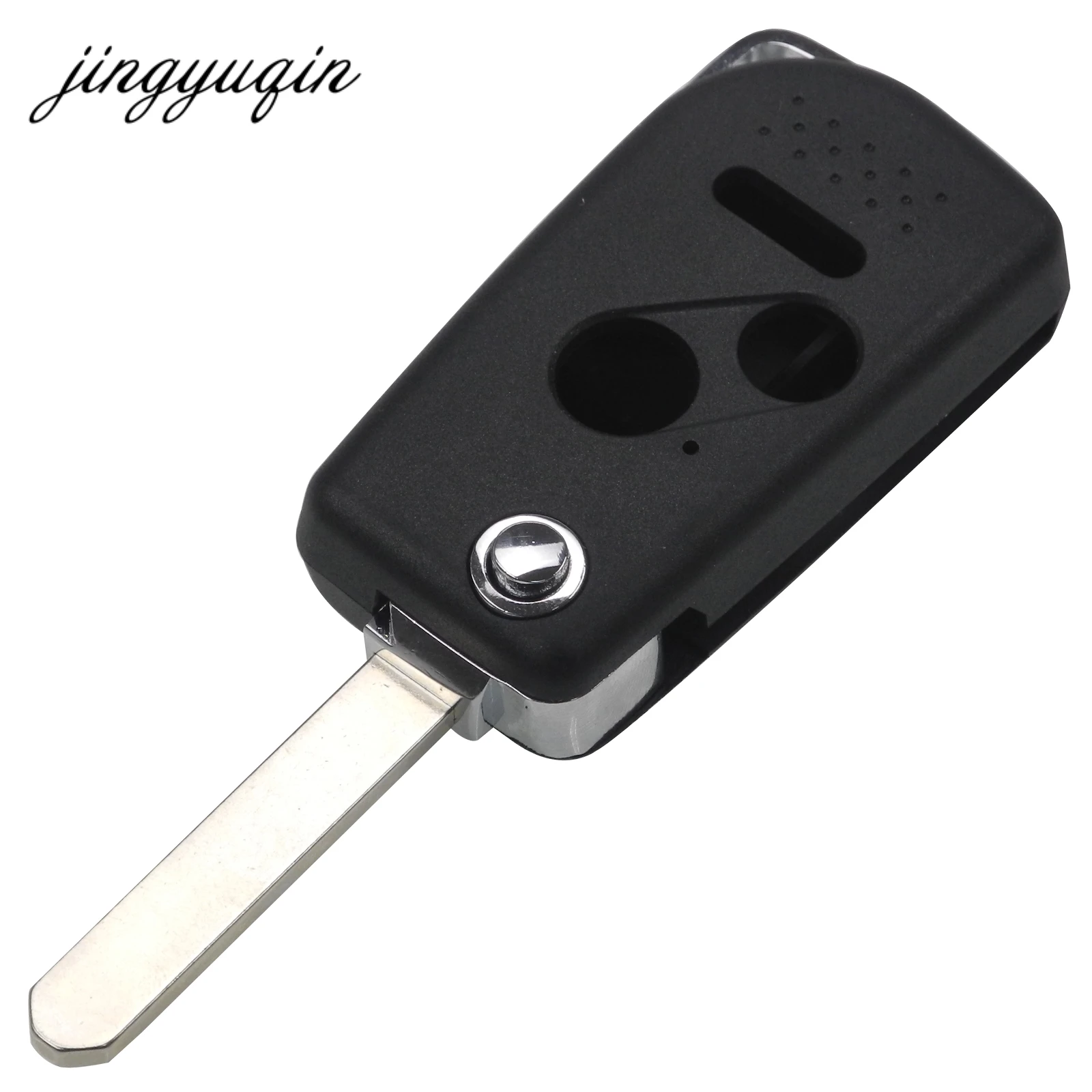 jingyuqin Cut/Uncut Modified Flip Folding Key Shell 2/3 Button For Honda Accord CRV Jazz FRV Fit Fob Remote Case Cover | Автомобили и