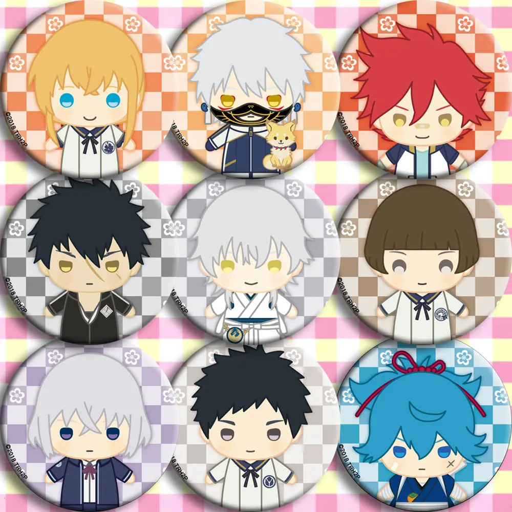 Brdwn Touken Ranbu Sayosamonji Nakigitsune Izuminokamikanesada Mikazuki Munechika Tsurumaru Kuninaga kogitsunemaru значок Косплея| |