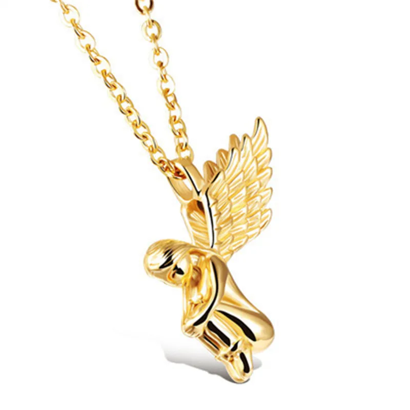 Модные Винтажные вечерние женские ожерелья с крыльями из нержавеющей стали |