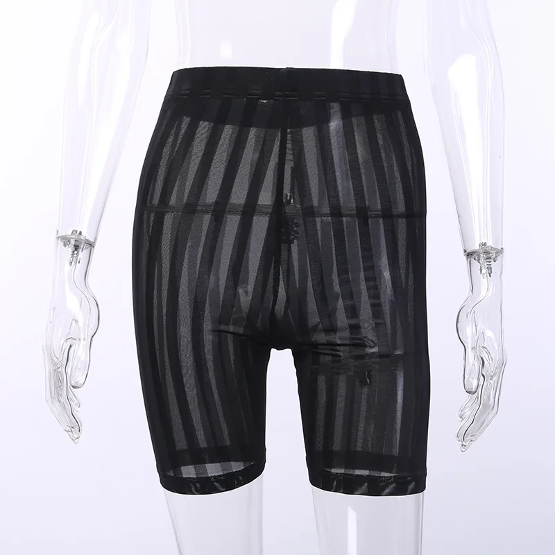 

Hot Sale 2020 Women Sexy Black Striped Women Shorts Summer Fashion High Street Shorts