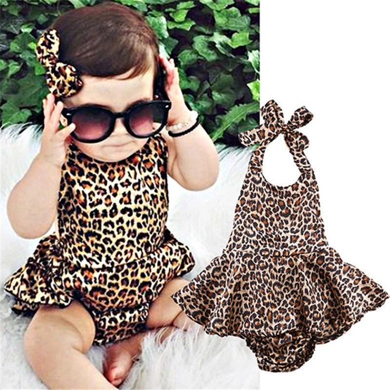 

Леопардовый Стиль, крутой костюм для маленьких девочек, боди, комбинезон, Летний стиль