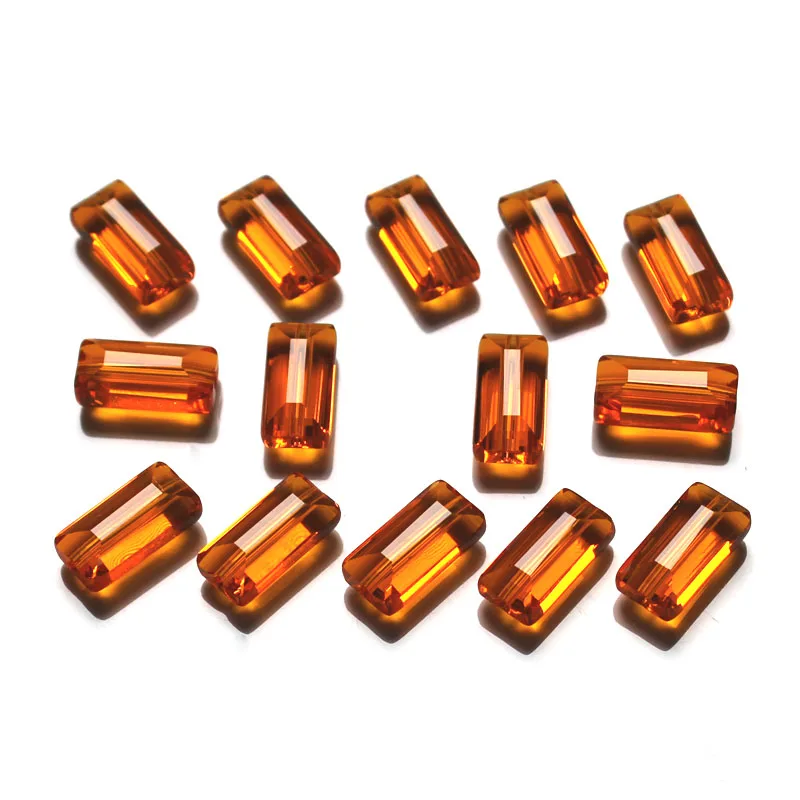 Прямоугольные хрустальные бусины AAA 12x6 мм оптовая продажа граненые квадратные