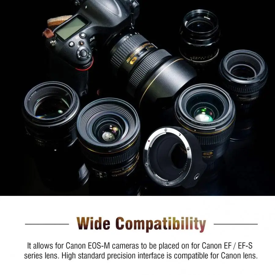 Держатель для объектива Meike EF S-EOS M с автофокусом переходное кольцо для объектива Canon EOS камера макрокольцо адаптер для камеры