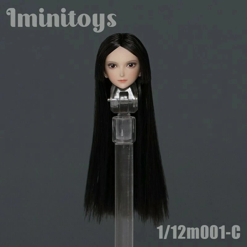 

Iminitoys 1/12 M001 Girl Head Sculpt Fit 6" Female Pale Figure Pale Action Figure For Collection
